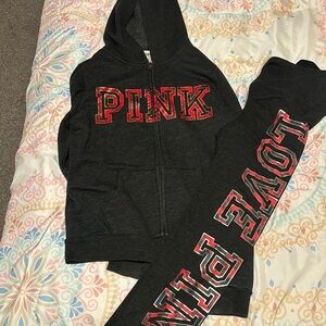 VS legging and full zip hoodie set